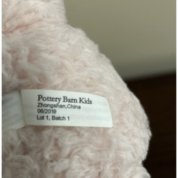 Pottery Barn kids Pink Cat Plush Sherpa Kitty PBK 2019 15" - Picture 8 of 10